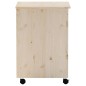 vidaXL Wäschekorb mit Rollen RANA 45x45x64 cm Massivholz Kiefer vidaXL Wäschekorb mit Rollen RANA 45x45x64 cm Massivholz Kiefer