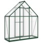 vidaXL Gewächshaus mit Fundamentrahmen Grün 169x58x195 cm Aluminimum vidaXL Gewächshaus mit Fundamentrahmen Grün 169x58x195 cm Aluminimum