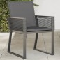 vidaXL Gartenstühle mit Kissen 4 Stk. Schwarz Poly Rattan vidaXL Gartenstühle mit Kissen 4 Stk. Schwarz Poly Rattan