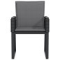 vidaXL Gartenstühle mit Kissen 4 Stk. Schwarz Poly Rattan vidaXL Gartenstühle mit Kissen 4 Stk. Schwarz Poly Rattan