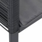 vidaXL Gartenstühle mit Kissen 4 Stk. Schwarz Poly Rattan vidaXL Gartenstühle mit Kissen 4 Stk. Schwarz Poly Rattan