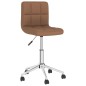 Esszimmerstühle 2 Stk. Drehbar Braun Stoff Esszimmerstühle 2 Stk. Drehbar Braun Stoff