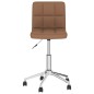 Esszimmerstühle 2 Stk. Drehbar Braun Stoff Esszimmerstühle 2 Stk. Drehbar Braun Stoff