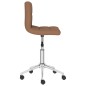 Esszimmerstühle 2 Stk. Drehbar Braun Stoff Esszimmerstühle 2 Stk. Drehbar Braun Stoff