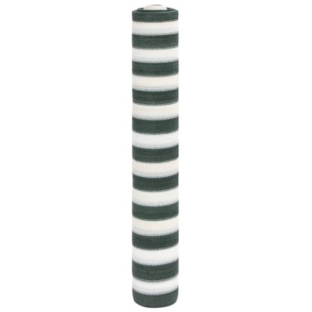 vidaXL Zaunblende Grün und Weiß 1,5x25 m HDPE 150 g/m²