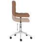 Esszimmerstühle 2 Stk. Drehbar Braun Stoff Esszimmerstühle 2 Stk. Drehbar Braun Stoff