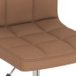 Esszimmerstühle 2 Stk. Drehbar Braun Stoff Esszimmerstühle 2 Stk. Drehbar Braun Stoff