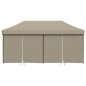 vidaXL Partyzelt Faltbar Pop-Up mit 4 Seitenteilen Taupe vidaXL Partyzelt Faltbar Pop-Up mit 4 Seitenteilen Taupe