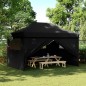 vidaXL Partyzelt Faltbar Pop-Up mit 4 Seitenteilen Schwarz vidaXL Partyzelt Faltbar Pop-Up mit 4 Seitenteilen Schwarz