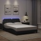 vidaXL Bettgestell mit LED Schwarz 140x200 cm Kunstleder vidaXL Bettgestell mit LED Schwarz 140x200 cm Kunstleder