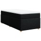 vidaXL Boxspringbett mit Matratze Schwarz 90x200 cm Stoff vidaXL Boxspringbett mit Matratze Schwarz 90x200 cm Stoff