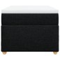 vidaXL Boxspringbett mit Matratze Schwarz 90x200 cm Stoff vidaXL Boxspringbett mit Matratze Schwarz 90x200 cm Stoff