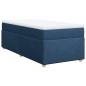 vidaXL Boxspringbett mit Matratze Blau 90x200 cm Stoff vidaXL Boxspringbett mit Matratze Blau 90x200 cm Stoff