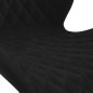 Esszimmerstühle 2 Stk. Drehbar Schwarz Samt Esszimmerstühle 2 Stk. Drehbar Schwarz Samt