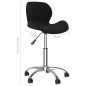 Esszimmerstühle 2 Stk. Drehbar Schwarz Samt Esszimmerstühle 2 Stk. Drehbar Schwarz Samt