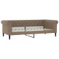 Tagesbett Cappuccino-Braun 100x200 cm Kunstleder Tagesbett Cappuccino-Braun 100x200 cm Kunstleder