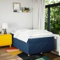 vidaXL Boxspringbett mit Matratze Blau 120x200 cm Stoff vidaXL Boxspringbett mit Matratze Blau 120x200 cm Stoff