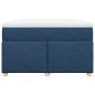 vidaXL Boxspringbett mit Matratze Blau 120x200 cm Stoff vidaXL Boxspringbett mit Matratze Blau 120x200 cm Stoff