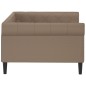 Tagesbett Cappuccino-Braun 100x200 cm Kunstleder Tagesbett Cappuccino-Braun 100x200 cm Kunstleder
