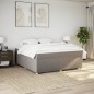 vidaXL Boxspringbett mit Matratze Taupe 180x200 cm Stoff vidaXL Boxspringbett mit Matratze Taupe 180x200 cm Stoff