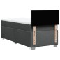 vidaXL Boxspringbett mit Matratze Dunkelgrau 90x200 cm Stoff vidaXL Boxspringbett mit Matratze Dunkelgrau 90x200 cm Stoff