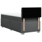 vidaXL Boxspringbett mit Matratze Dunkelgrau 90x200 cm Stoff vidaXL Boxspringbett mit Matratze Dunkelgrau 90x200 cm Stoff