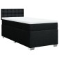 vidaXL Boxspringbett mit Matratze Schwarz 90x200 cm Stoff vidaXL Boxspringbett mit Matratze Schwarz 90x200 cm Stoff