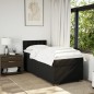 vidaXL Boxspringbett mit Matratze Schwarz 90x200 cm Stoff vidaXL Boxspringbett mit Matratze Schwarz 90x200 cm Stoff