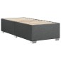 vidaXL Boxspringbett mit Matratze Dunkelgrau 100x200 cm Stoff vidaXL Boxspringbett mit Matratze Dunkelgrau 100x200 cm Stoff