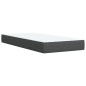 vidaXL Boxspringbett mit Matratze Dunkelgrau 100x200 cm Stoff vidaXL Boxspringbett mit Matratze Dunkelgrau 100x200 cm Stoff