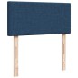 vidaXL Boxspringbett mit Matratze Blau 100x200 cm Stoff vidaXL Boxspringbett mit Matratze Blau 100x200 cm Stoff