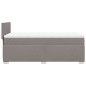 vidaXL Boxspringbett mit Matratze Taupe 100x200 cm Stoff vidaXL Boxspringbett mit Matratze Taupe 100x200 cm Stoff