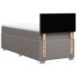 vidaXL Boxspringbett mit Matratze Taupe 100x200 cm Stoff vidaXL Boxspringbett mit Matratze Taupe 100x200 cm Stoff