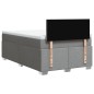 vidaXL Boxspringbett mit Matratze Hellgrau 120x200 cm Stoff vidaXL Boxspringbett mit Matratze Hellgrau 120x200 cm Stoff