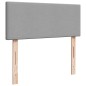 vidaXL Boxspringbett mit Matratze Hellgrau 120x200 cm Stoff vidaXL Boxspringbett mit Matratze Hellgrau 120x200 cm Stoff