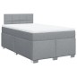 vidaXL Boxspringbett mit Matratze Hellgrau 120x200 cm Stoff vidaXL Boxspringbett mit Matratze Hellgrau 120x200 cm Stoff