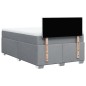 vidaXL Boxspringbett mit Matratze Hellgrau 120x200 cm Stoff vidaXL Boxspringbett mit Matratze Hellgrau 120x200 cm Stoff