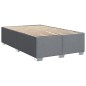 vidaXL Boxspringbett mit Matratze Hellgrau 120x200 cm Stoff vidaXL Boxspringbett mit Matratze Hellgrau 120x200 cm Stoff