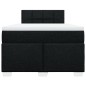 vidaXL Boxspringbett mit Matratze Schwarz 120x200 cm Stoff vidaXL Boxspringbett mit Matratze Schwarz 120x200 cm Stoff
