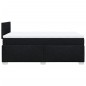 vidaXL Boxspringbett mit Matratze Schwarz 120x200 cm Stoff vidaXL Boxspringbett mit Matratze Schwarz 120x200 cm Stoff