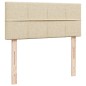 vidaXL Boxspringbett mit Matratze Creme 120x200 cm Stoff vidaXL Boxspringbett mit Matratze Creme 120x200 cm Stoff