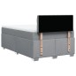 vidaXL Boxspringbett mit Matratze Hellgrau 120x200 cm Stoff vidaXL Boxspringbett mit Matratze Hellgrau 120x200 cm Stoff