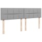 vidaXL Boxspringbett mit Matratze Hellgrau 180x200 cm Stoff vidaXL Boxspringbett mit Matratze Hellgrau 180x200 cm Stoff