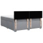vidaXL Boxspringbett mit Matratze Hellgrau 180x200 cm Stoff vidaXL Boxspringbett mit Matratze Hellgrau 180x200 cm Stoff