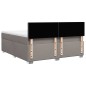 vidaXL Boxspringbett mit Matratze Taupe 180x200 cm Stoff vidaXL Boxspringbett mit Matratze Taupe 180x200 cm Stoff