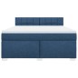 vidaXL Boxspringbett mit Matratze Blau 180x200 cm Stoff vidaXL Boxspringbett mit Matratze Blau 180x200 cm Stoff