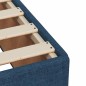 vidaXL Boxspringbett mit Matratze Blau 180x200 cm Stoff vidaXL Boxspringbett mit Matratze Blau 180x200 cm Stoff