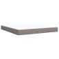 vidaXL Boxspringbett mit Matratze Taupe 180x200 cm Stoff vidaXL Boxspringbett mit Matratze Taupe 180x200 cm Stoff