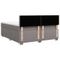 vidaXL Boxspringbett mit Matratze Taupe 180x200 cm Stoff vidaXL Boxspringbett mit Matratze Taupe 180x200 cm Stoff