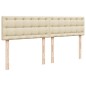 vidaXL Boxspringbett mit Matratze Creme 180x200 cm Stoff vidaXL Boxspringbett mit Matratze Creme 180x200 cm Stoff